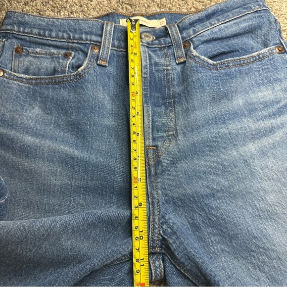 🎆 Levi’s Big E Wedgie straight leg jeans 27 4 distressed ankle 90’s high waisted - Picture 10 of 11